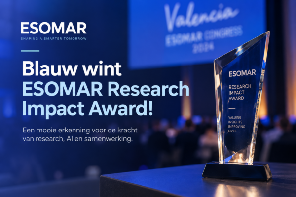 Blauw research win esomar prijs